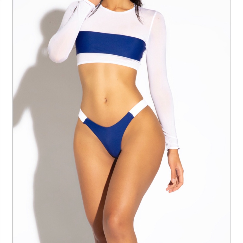 White Nautical Bathing suit